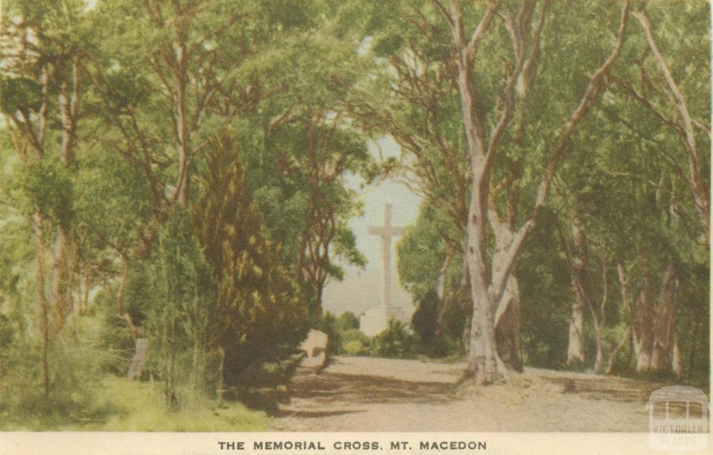 The Memorial Cross, Mount Macedon, 1955