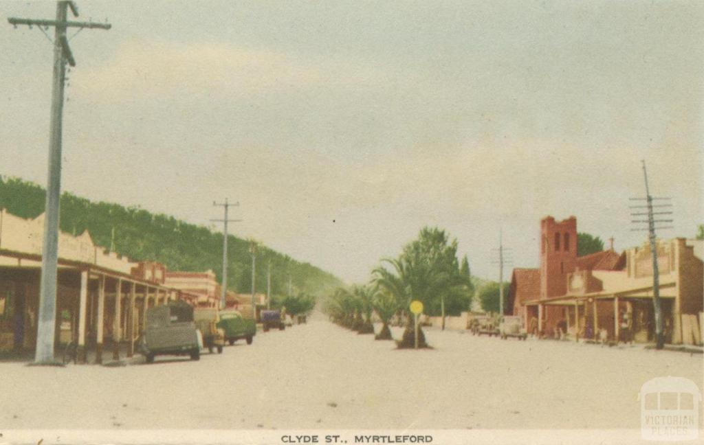 Clyde Street, Myrtleford, 1953