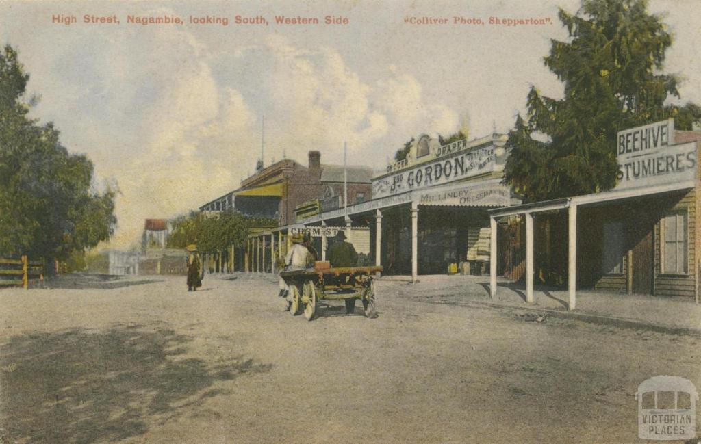 High Street, Nagambie, looking south, western side, 1907