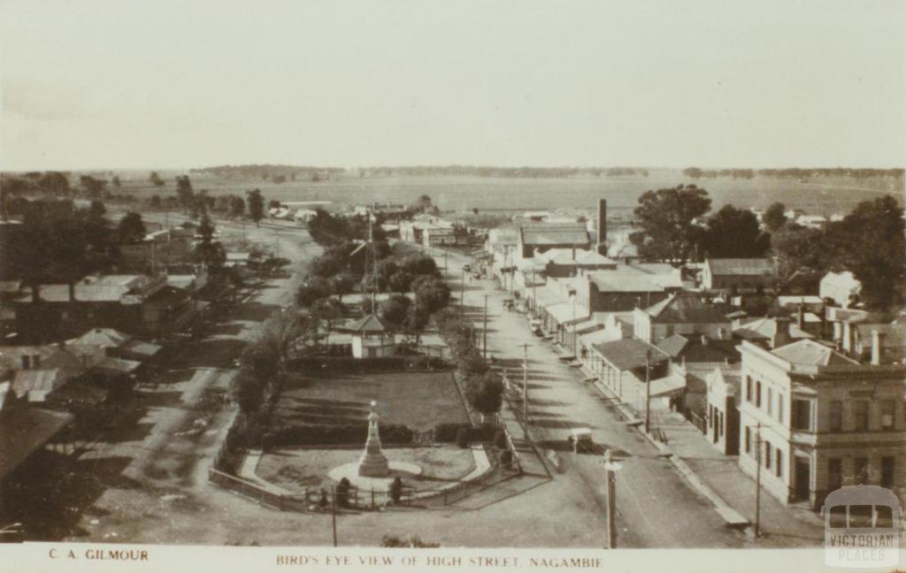 Bird's Eye View of High Street, Nagambie