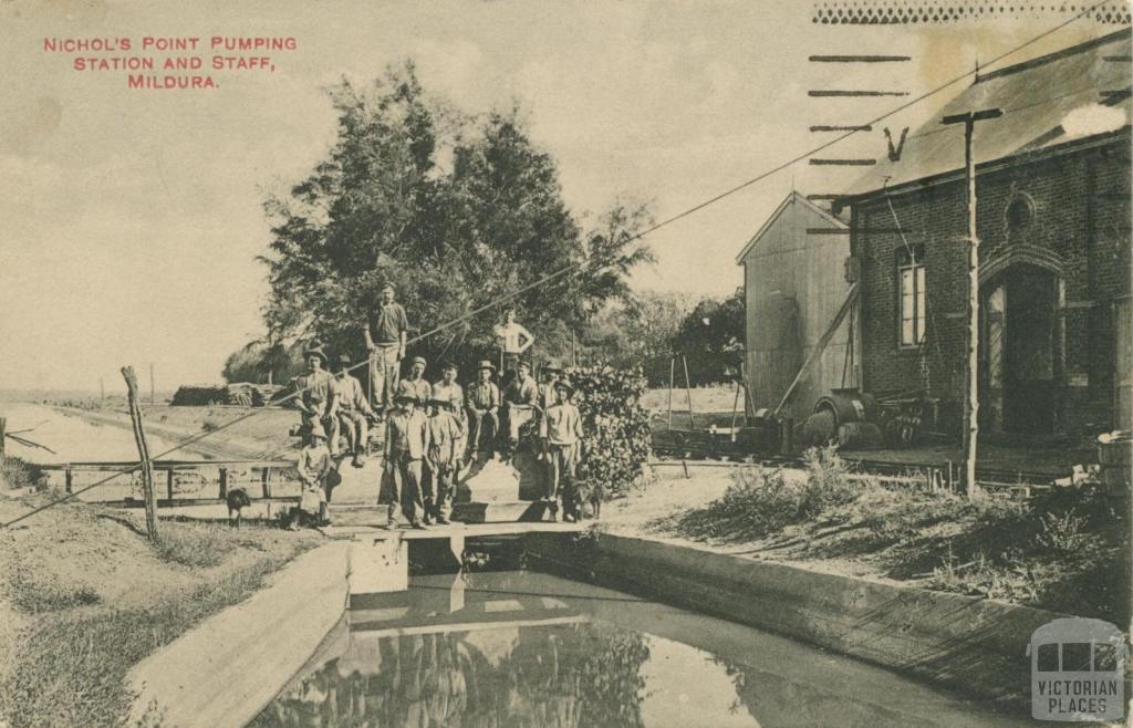 Nichols Point Pumping Station and Staff