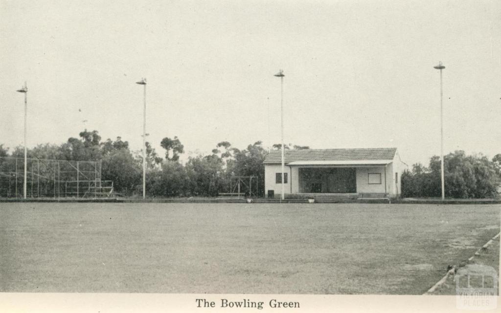 The Bowling Green, Numurkah, 1950