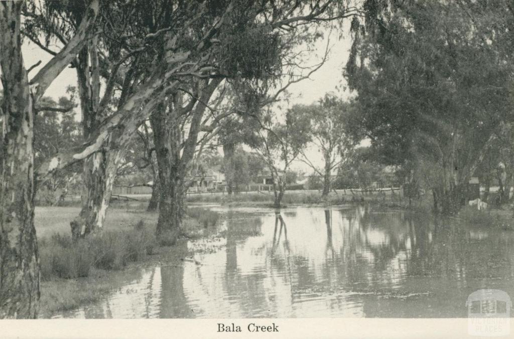 Bala Creek, Numurkah, 1950