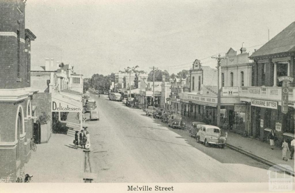 Melville Street, Numurkah, 1950