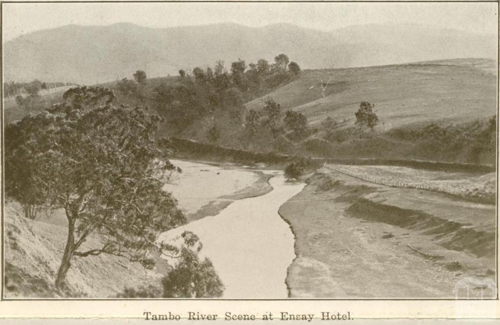 Tambo River Scene at Ensay Hotel, Omeo