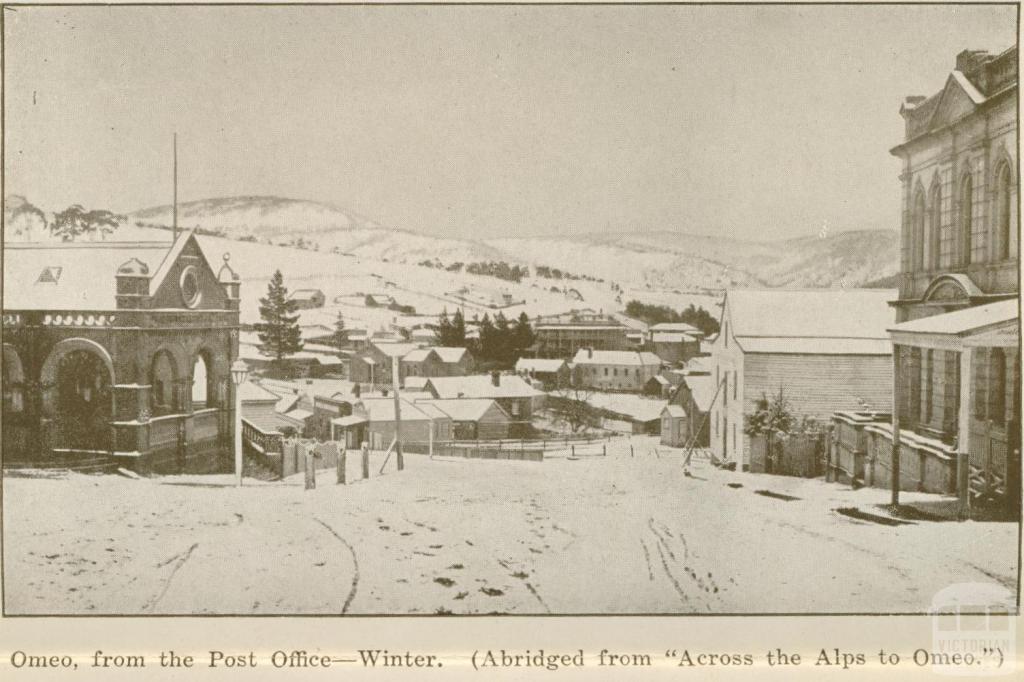 Omeo from the Post Office -Winter