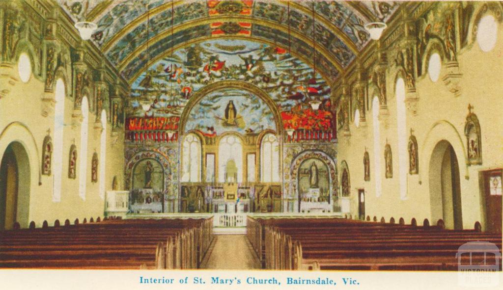 Interior of St Mary's Church, Bairnsdale, 1964