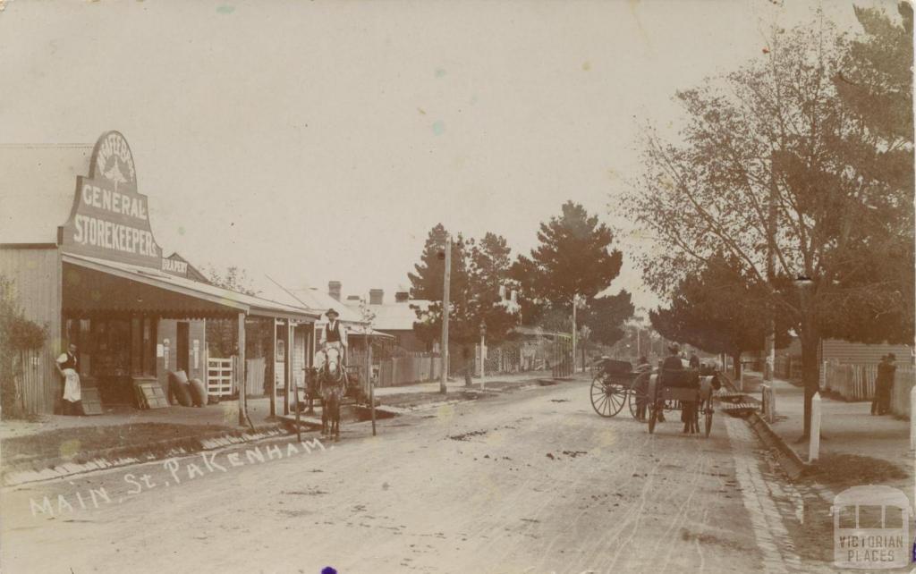 Main Street, Pakenham, 1910