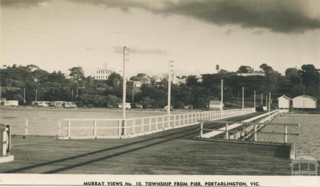 Township from Pier, Portarlington, 1957