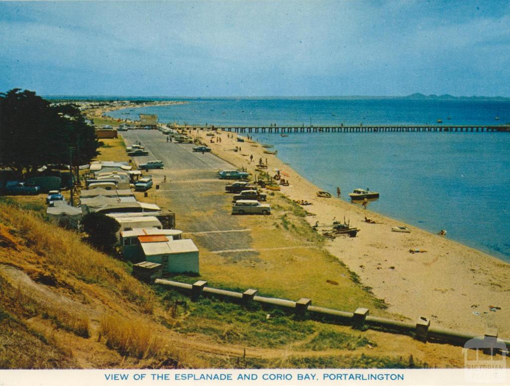 View of the Esplanade and Corio Bay, Portarlington