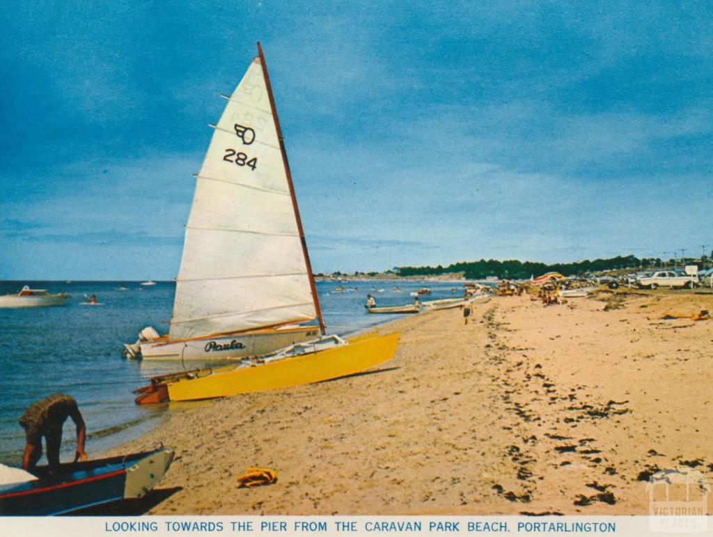 Looking towards the Pier from the Caravan Park Beach, Portarlington