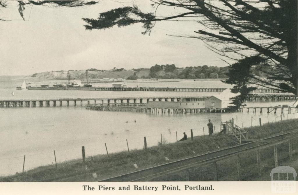 The Piers and Battery Point, Portland, 1948