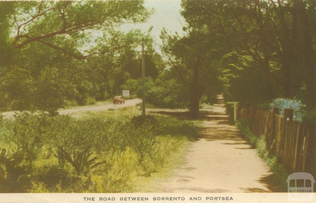 The road between Sorrento and Portsea