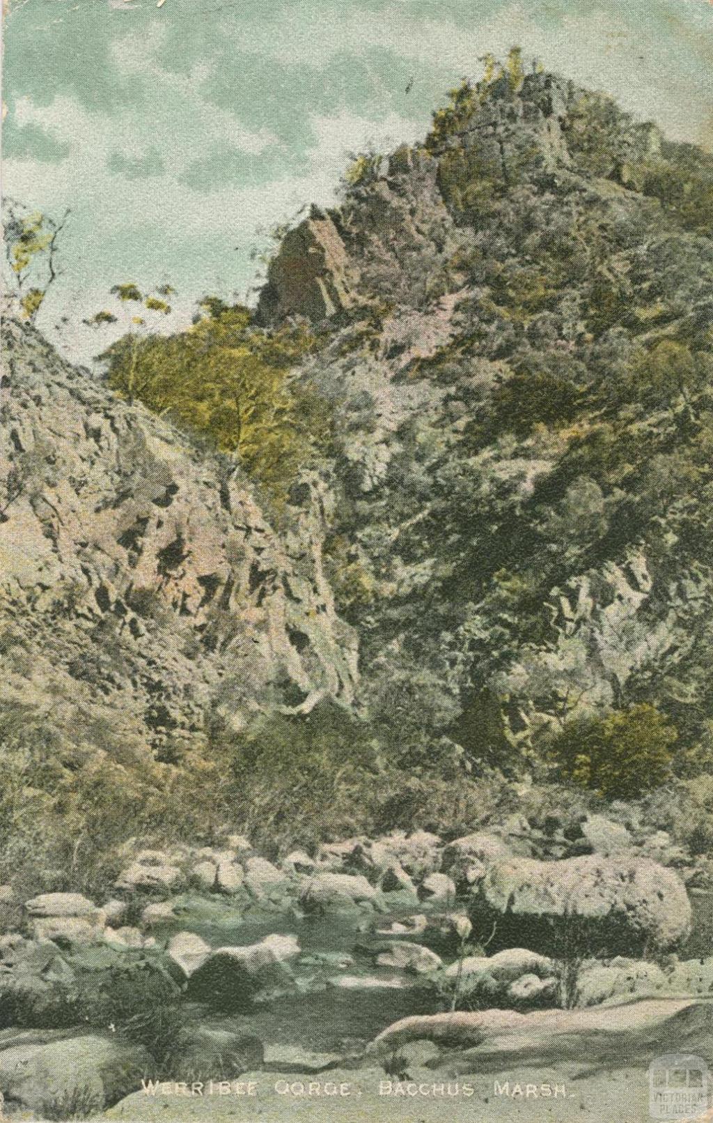 Werribee Gorge, Bacchus Marsh, 1908