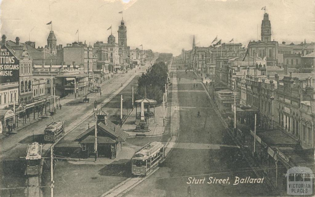 Sturt Street, Ballarat, 1917