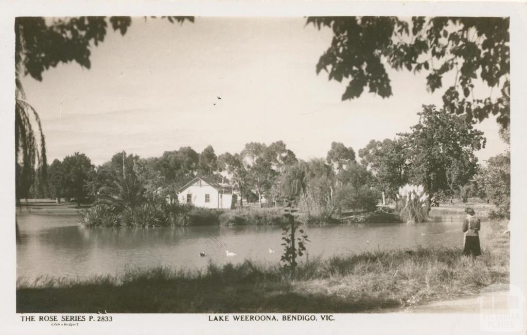 Lake Weeroona, Bendigo, 1940