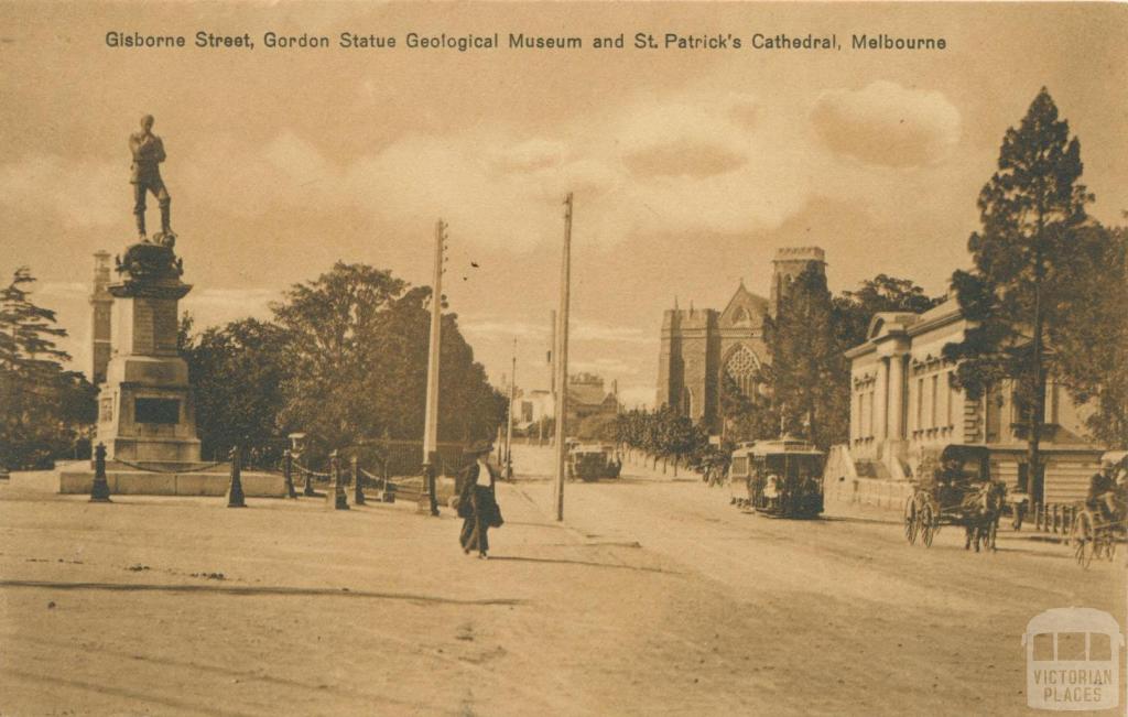 Gordon Statue, Geological Museum and St Patricks Cathederal, East Melbourne