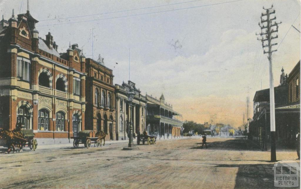 Moorabool Street, Looking South, Geelong, 1908