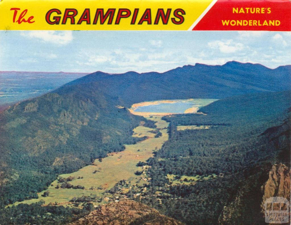 Halls Gap, Fyans Valley from Mt Difficult Lookout, Grampians