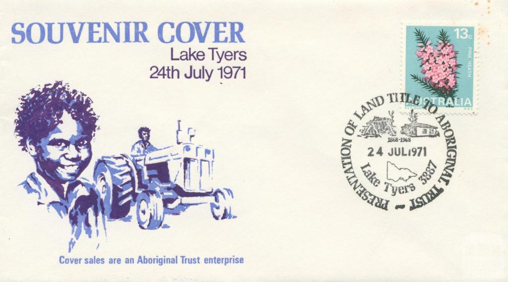 Souvenir Cover Lake Tyers, 1971