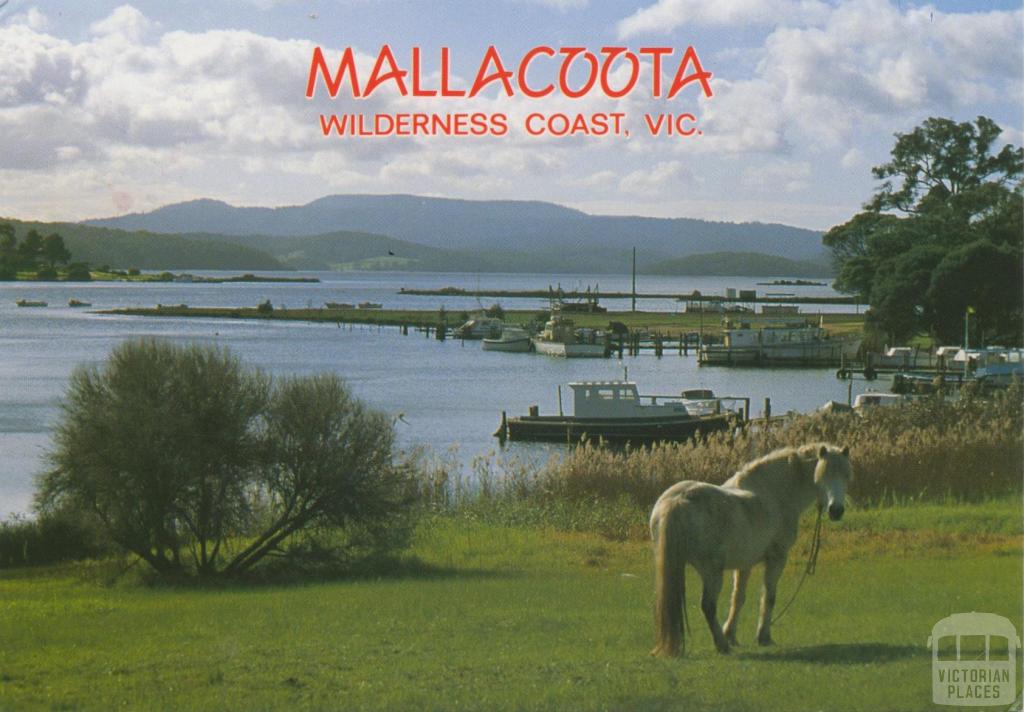 Looking North beyond tranquil Coull's Inlet to Mallacoota Inlet, 1993