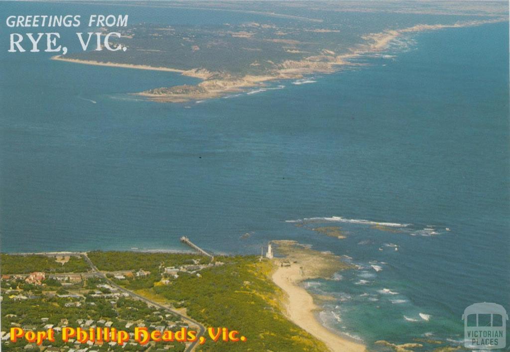 The Heads, the entrance to Port Phillip Bay looking towards Point Nepean from Point Lonsdale