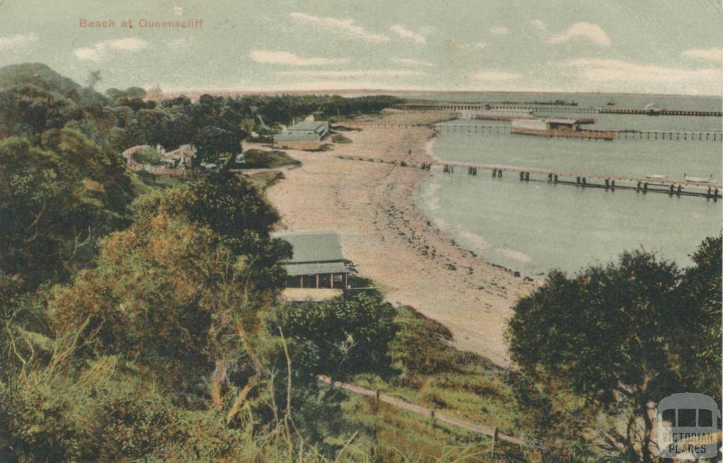 Beach at Queenscliffe, 1900