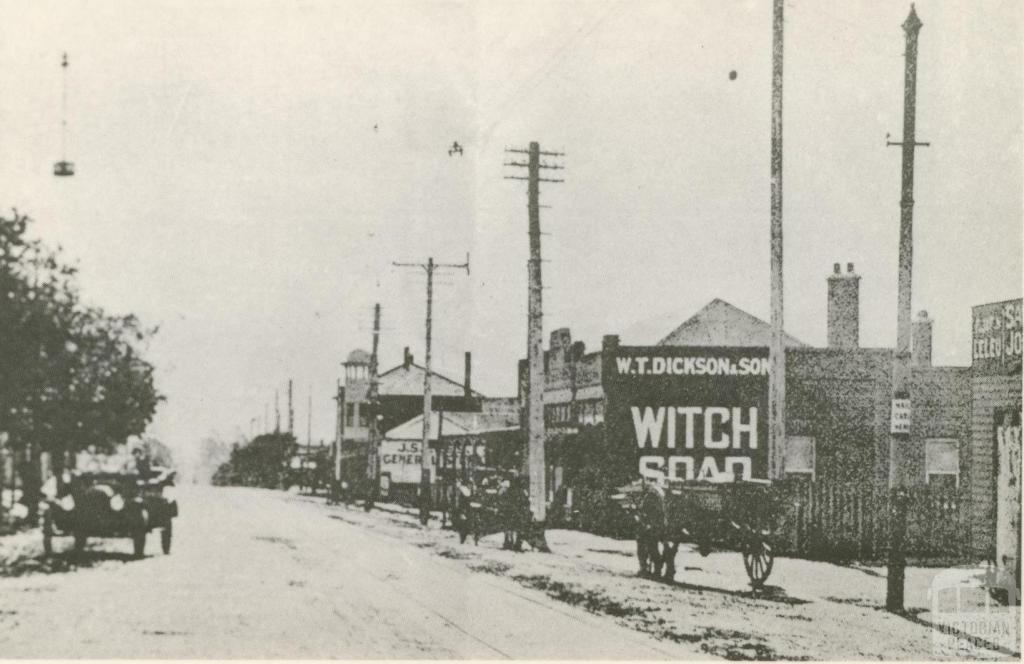 Whitehorse Road, looking West, Balwyn, 1917