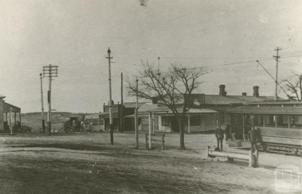 Tram Terminus, Burwood, 1917