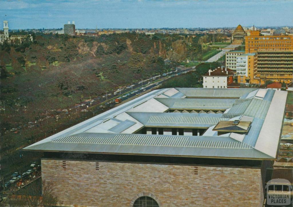 Overlooking the National Art Centre and St Kilda Road, Melbourne