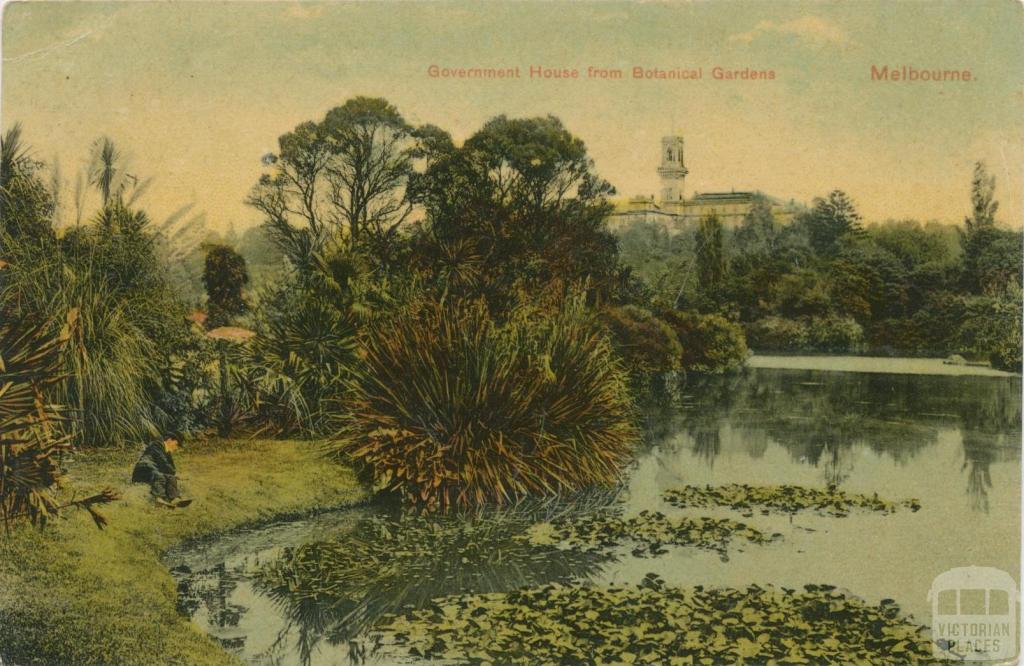 Government House from Botanical Gardens, Melbourne, 1911