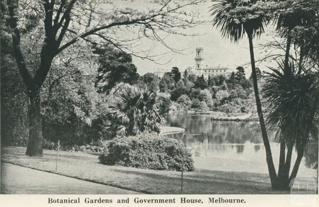 Botanical Gardens and Government House, Melbourne, 1942