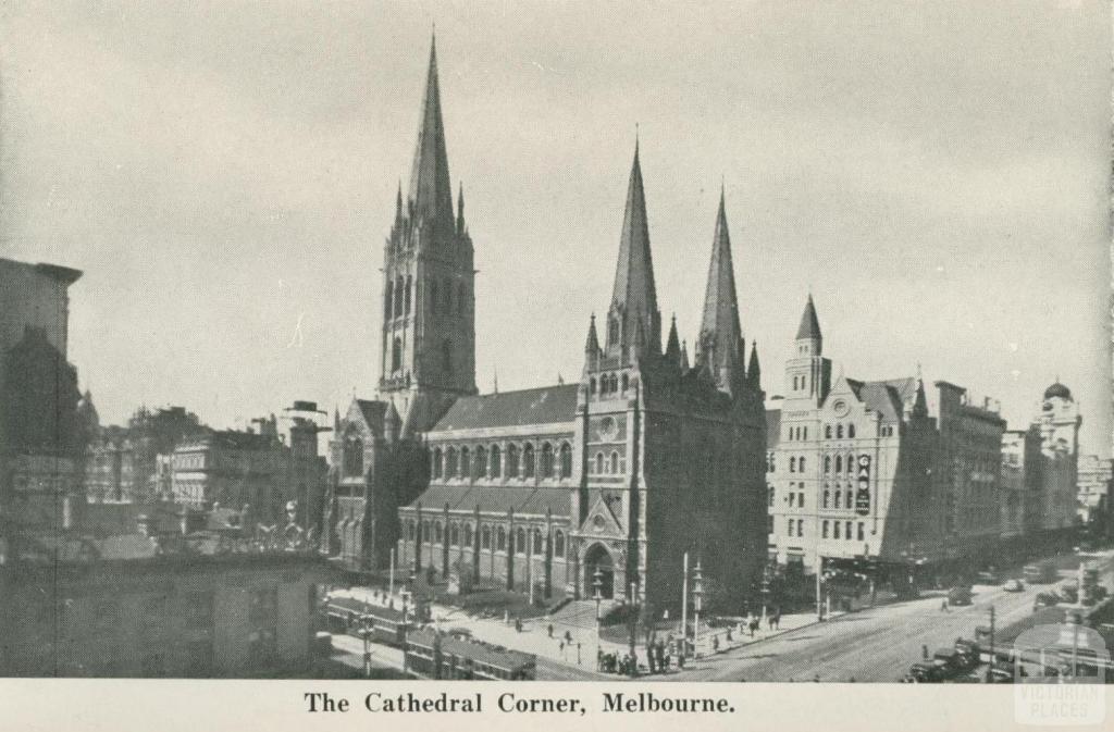 The Cathedral Corner, Melbourne, 1942