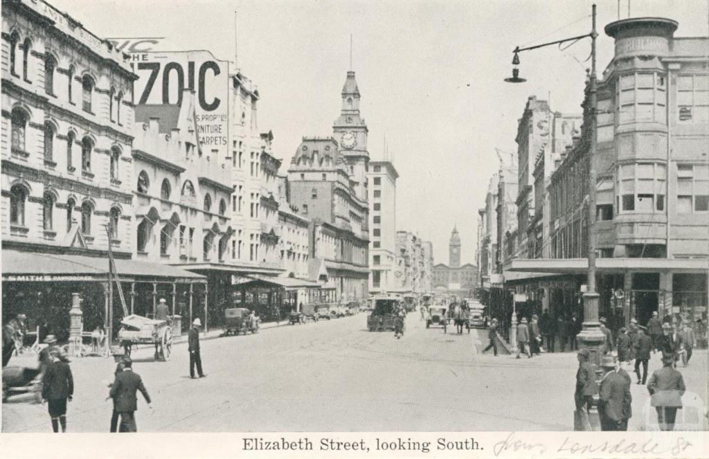 Elizabeth Street, looking South, Melbourne