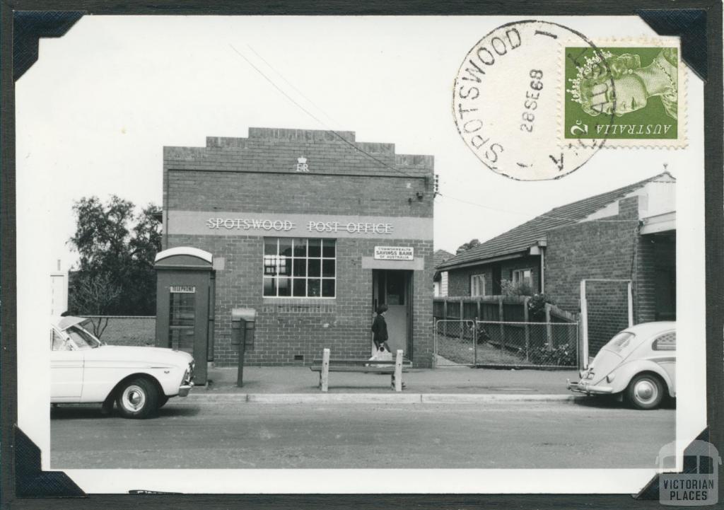 Spotswood Post Office, (opened 1882), 1968