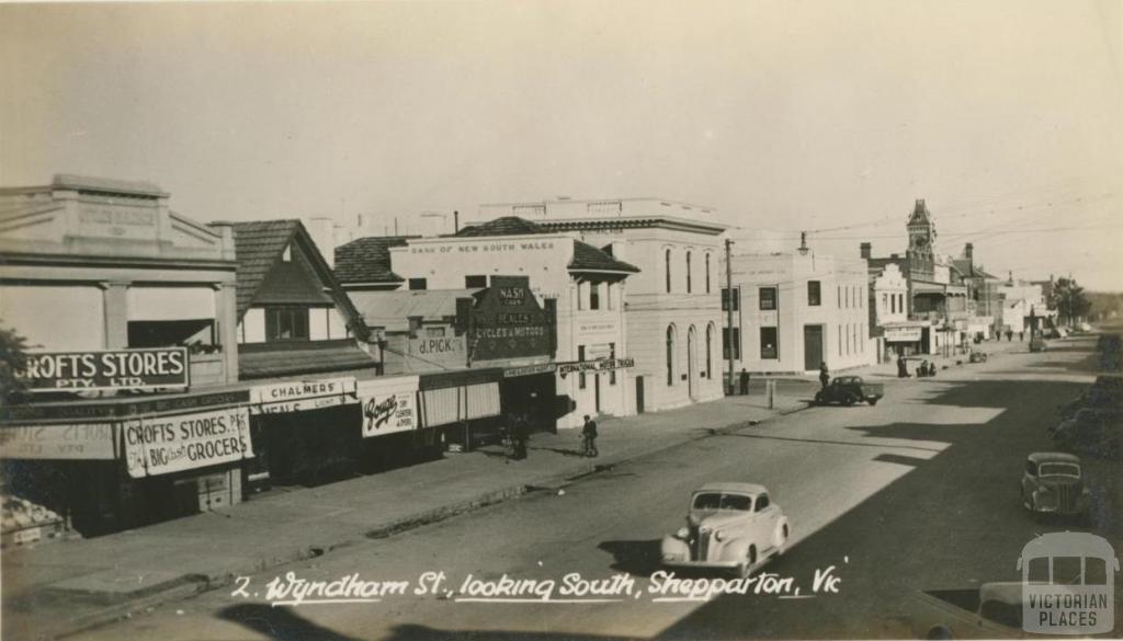 Wyndham Street, looking south, Shepparton