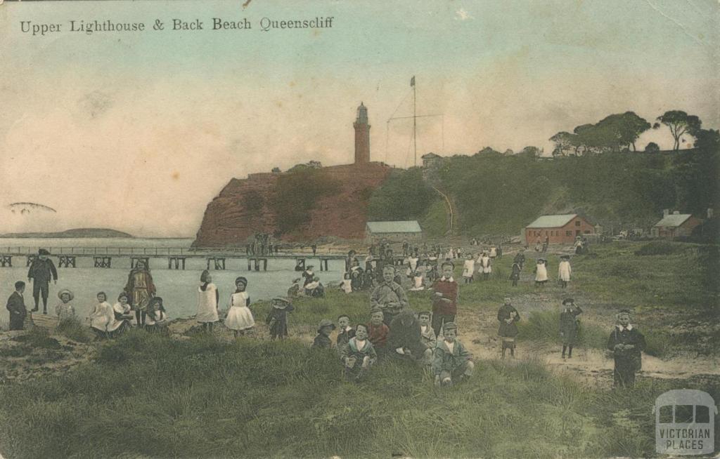 Upper Lighthouse and Back Beach, Queenscliff, 1909