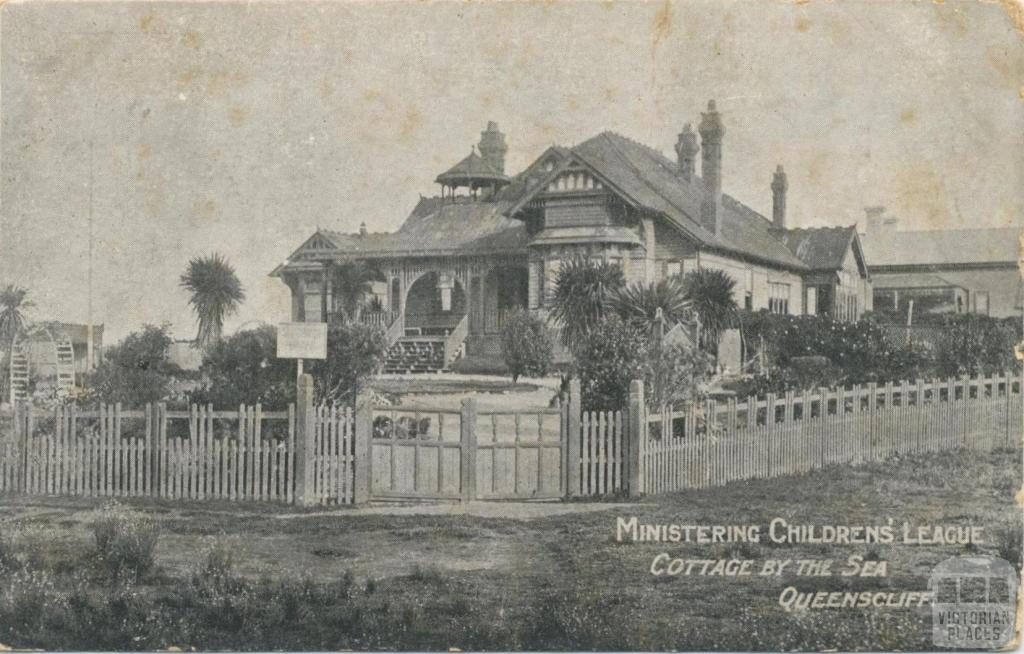 Ministering Children's League, cottage by the sea, Queenscliff, 1906