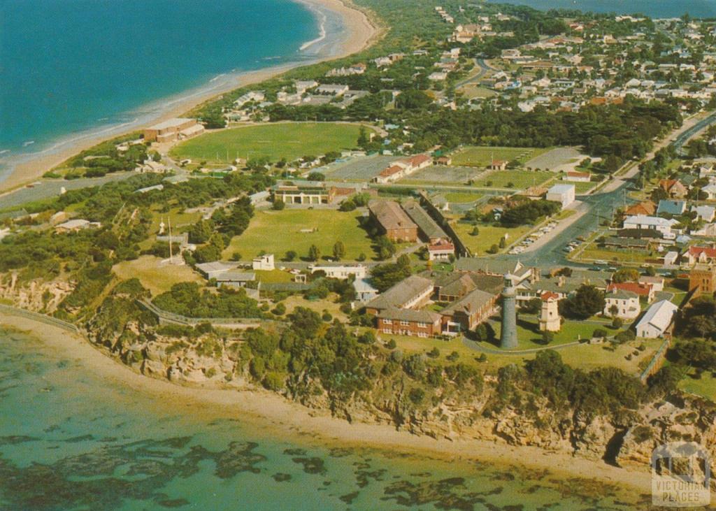 Aerial view of the Fort at Queenscliff, 1985