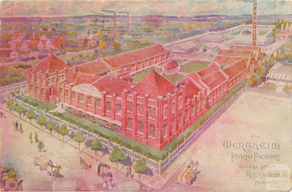 The Wertheim Piano Factory, Bendigo Street, Richmond, 1912