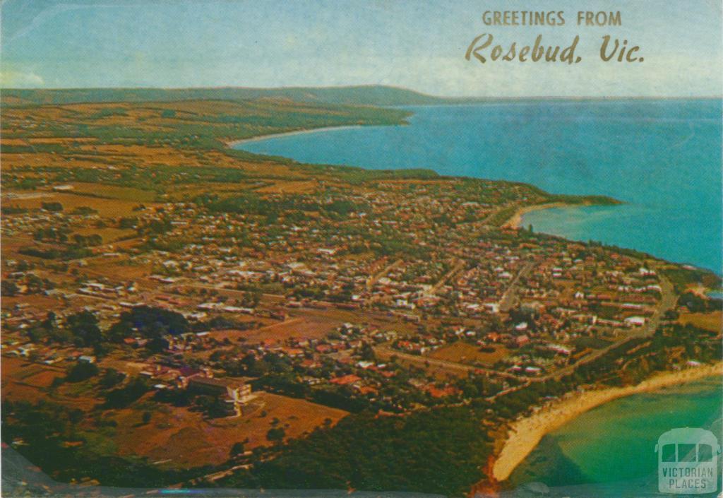 Aerial view of Mornington Peninsula, looking south to Mt Martha