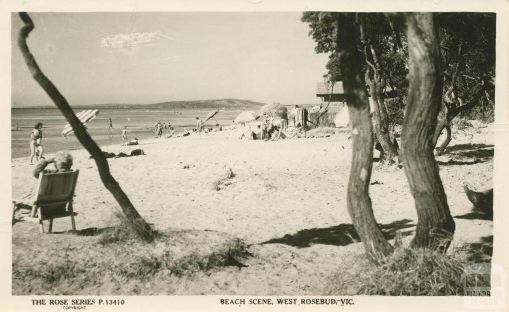 Beach Scene, West Rosebud