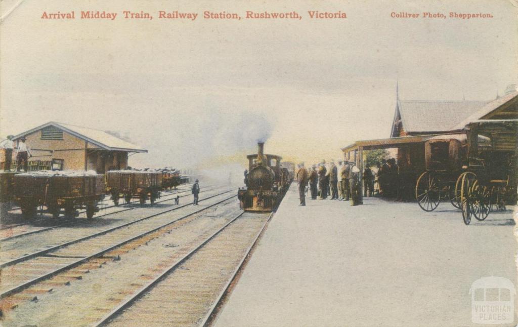 Arrival Midday Train, Railway Station, Rushworth