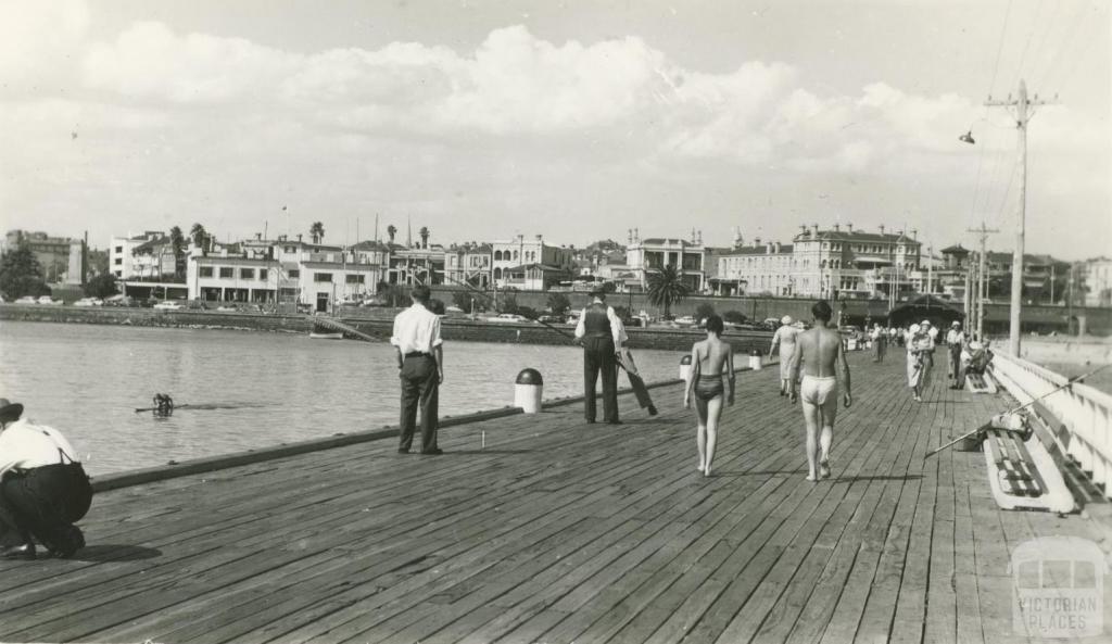 Looking along the pier, St Kilda