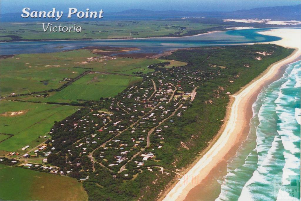 Aerial view of Sandy Point