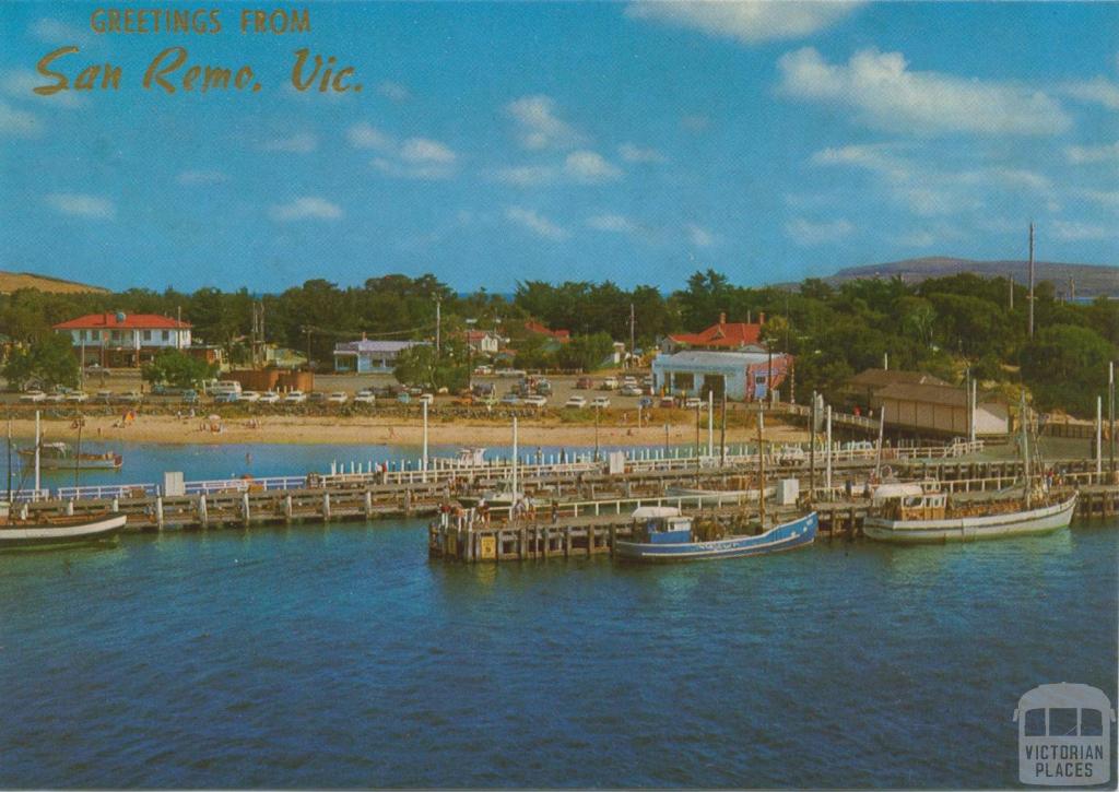 The wharves and Marine Parade, San Remo