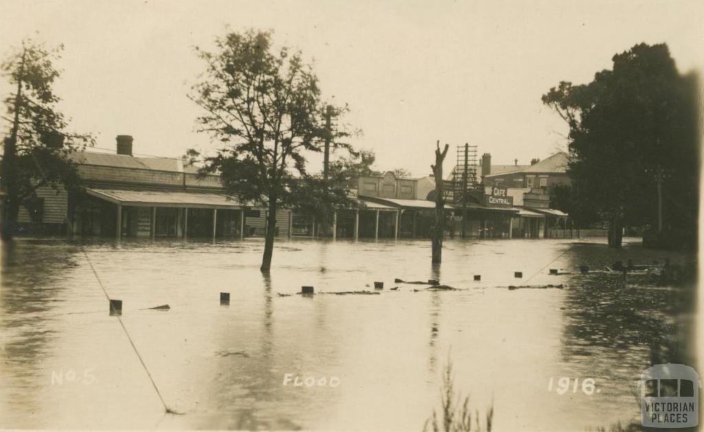 Seymour in flood, 1916