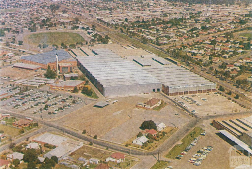 Aerial view, Shepparton Preserving Company