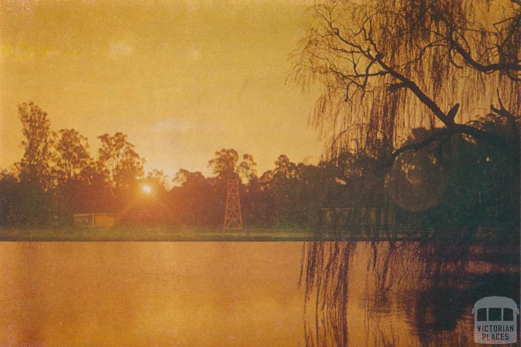 Sunset over Lake Victoria, Shepparton