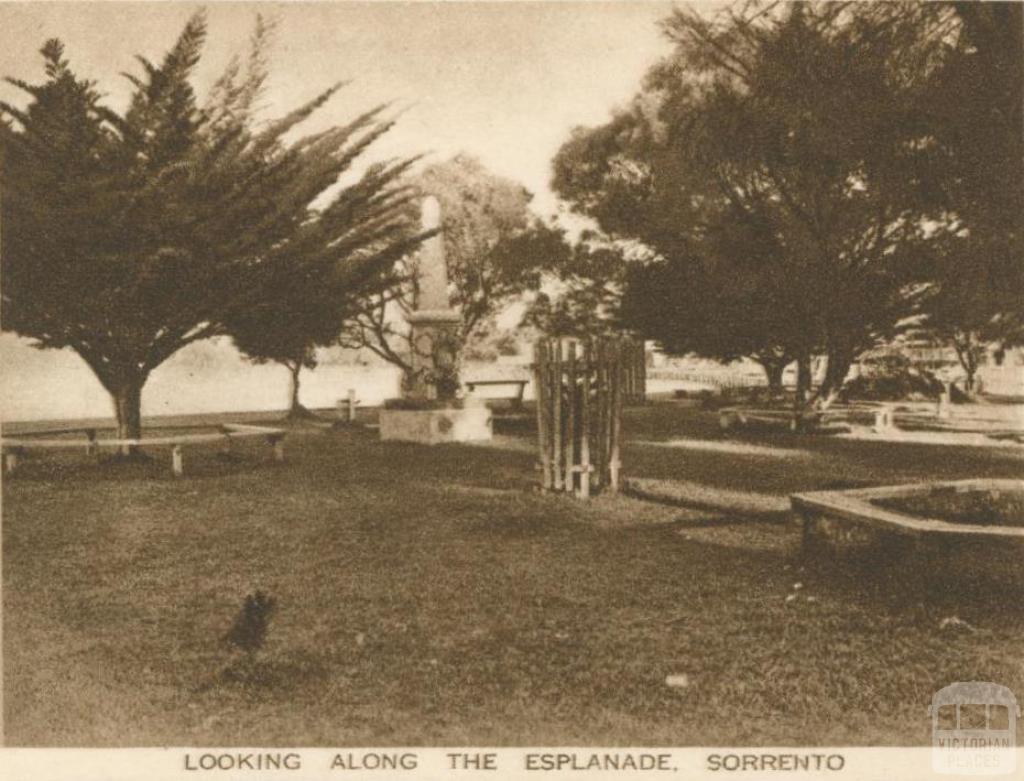 Looking along the Esplanade, Sorrento